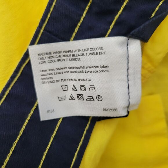 346 Brooks Brothers Yellow 4" Inseam Swim Trunks 70% Cotton 30% Nylon Mens W36 - Picture 6 of 8
